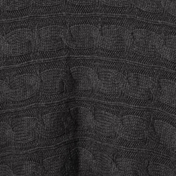 Pure Alfred Sung Grey Cable Knit 3/4 Sleeved Sweater Size XL - Picture 5 of 6